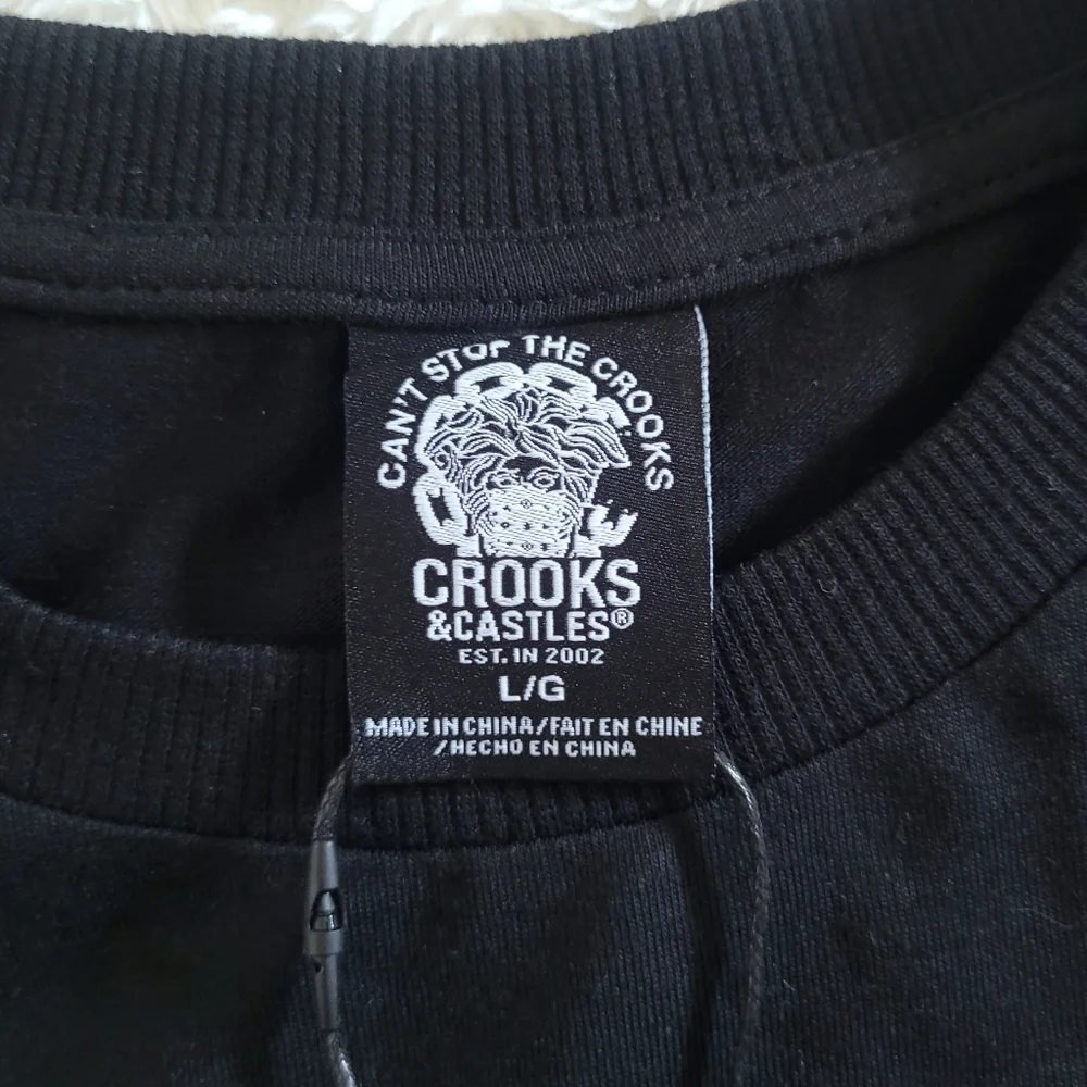 Crooks💰 & Castles🏰 Black🖤 Tee👕 - NWT - Picture 5 of 16